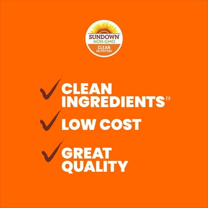 Sundown Odorless Fish Oil, 1290mg, Omega 3 Dietary Supplement Heart Health, 72 ct *Exp 01/26*