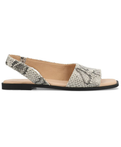 8 Women's Journee Collection Brinsley Slingback D'Orsay Flat Sandals - Multi - 8W