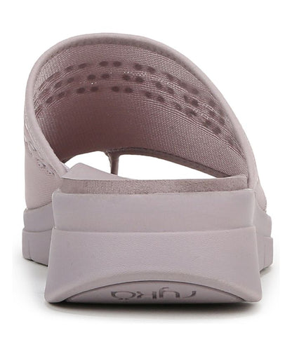 Women's 8W - Ryka Elegance Washable Toe Loop Slide Sandals - Purple