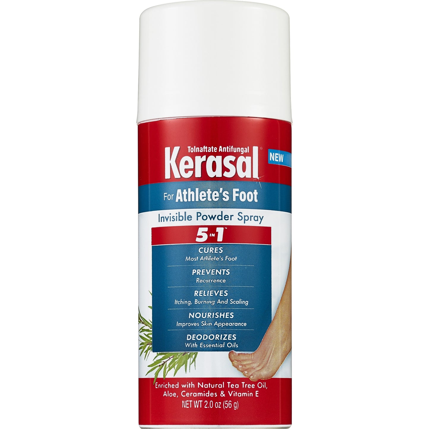 Kerasal 5-In-1 Athlete's Foot Spray, 2 oz *Exp 03/31/2026*