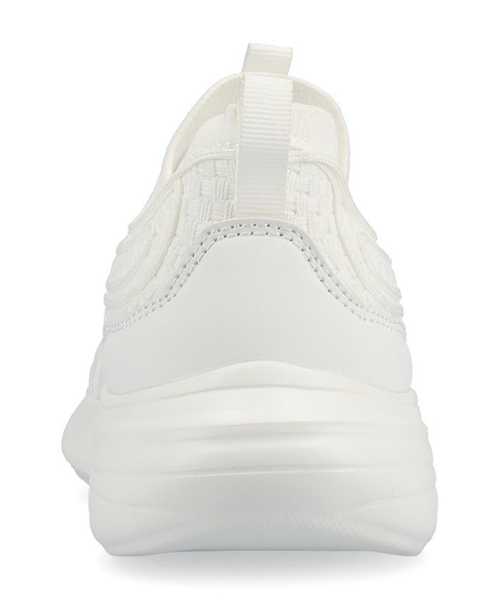 Women's 7.5 M Journee Collection Dasha Slip On Sneakers - White