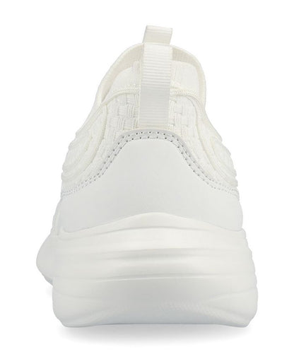 Women's 7.5 M Journee Collection Dasha Slip On Sneakers - White