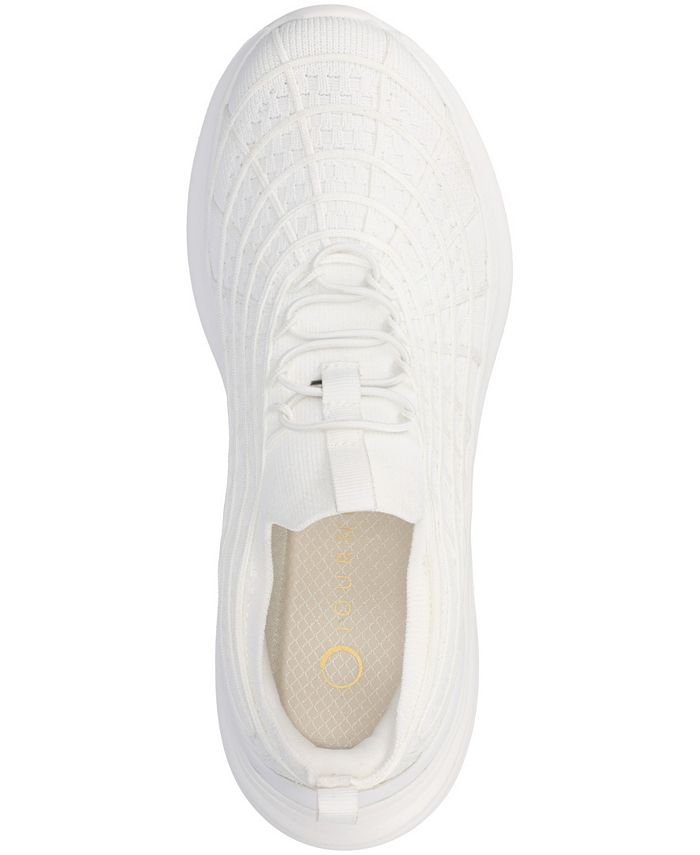 Women's 7.5 M Journee Collection Dasha Slip On Sneakers - White