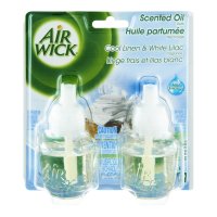 Air Wick Cool Linen & White Lilac Scented Oil Refills - 2 CT