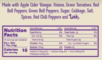 Winfrey Foods Royal Relish Spicy Chow Chow (Exp. 1/9/2027)