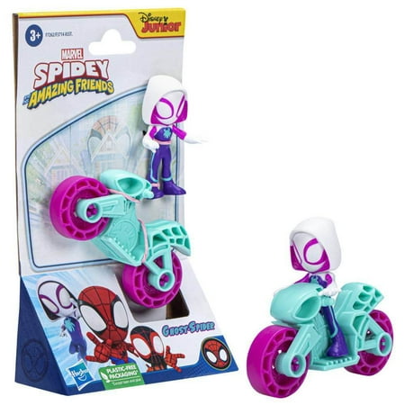 Spidey and His Amazing Friends Ghost Spider Figure 2.5 Inch with Moto