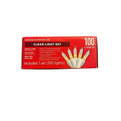 Make The Season Bright Clear Light Set - 100 Lights