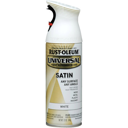 Rust-Oleum 12oz Universal Spray Paint Satin White