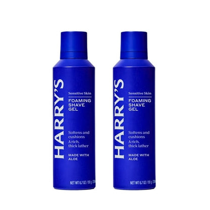 Harry's Men's Foaming Shave Gel with Aloe, 6.7 oz, 2 Pack *Damaged Package*