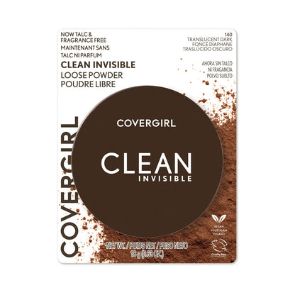 CoverGirl Clean Invisible Loose Setting Powder, Translucent Dark *Minor Box Damage*