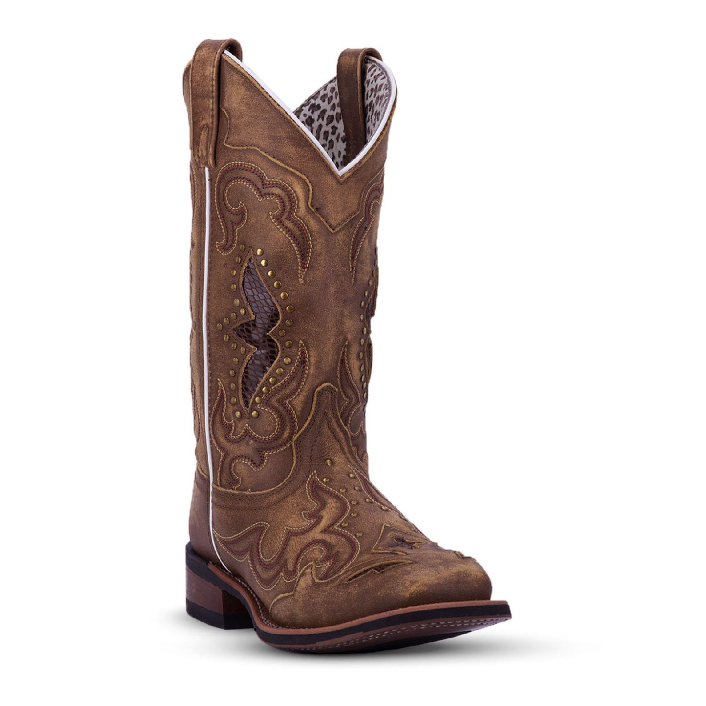 Women's 6 M Laredo Spellbound Cowboy Boots Tan