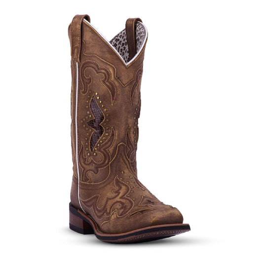 Women's 6 M Laredo Spellbound Cowboy Boots Tan