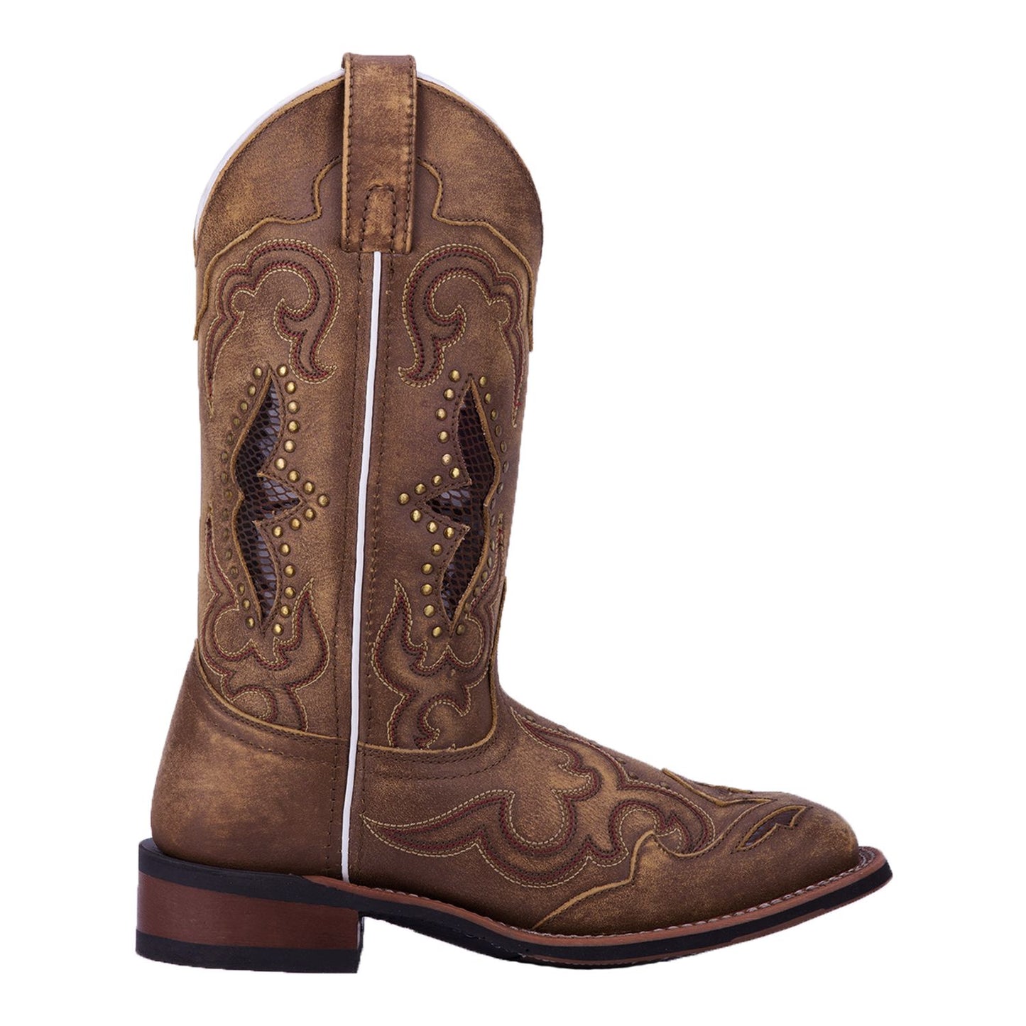 Women's 6 M Laredo Spellbound Cowboy Boots Tan