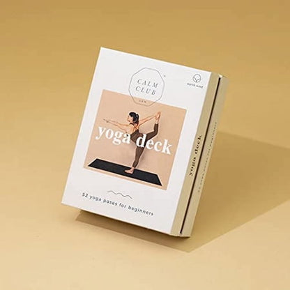Calm Club | Yoga Cards | Yoga Card Deck with 52 Cards *Damaged Box*