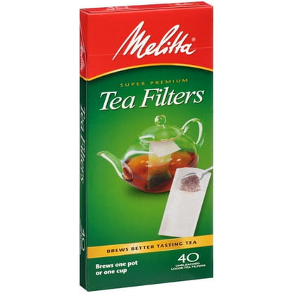 Melitta Tea Filters, 40 Ct *Damaged Box* *Packaging May Vary*