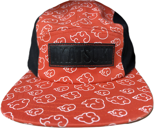 Akatsuki Red Hat Cap Naruto Shippuden Adjustable Red Black