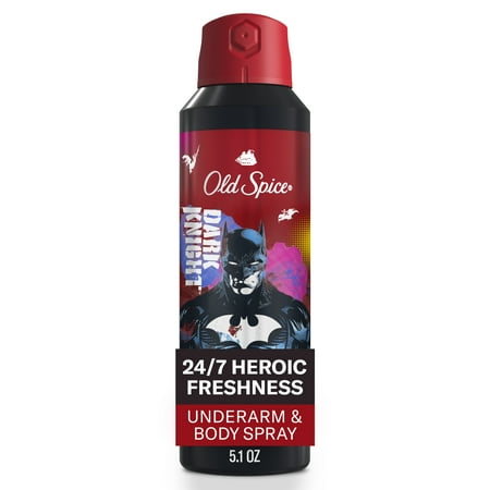 Old Spice Aluminum Free Deodorant for Men Smell Like a Hero, Batman, Black Cherry and Nightfall Scent, 5.1oz