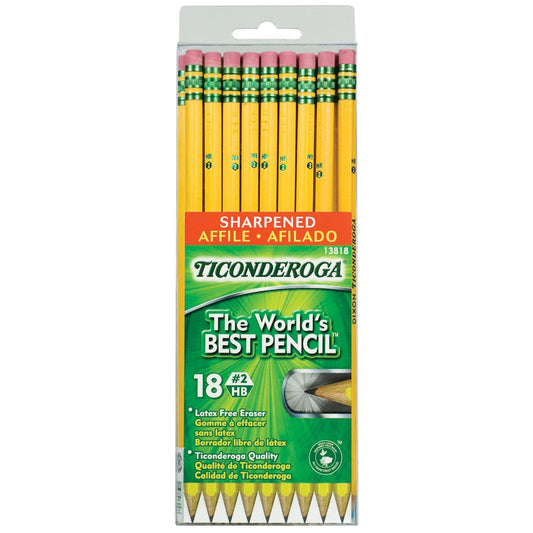 Ticonderoga #2HB Wood Pencil 18 pk *Damaged Box*