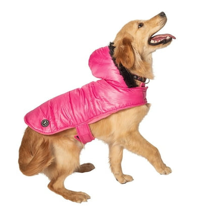 Pet Size: XS - Justice Reversible Puffer Jacket - Pink