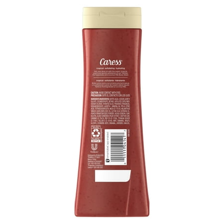 Caress Body Wash Exfoliating Shower Gel - Tahitian Pomegranate & Coconut Milk - 20 oz