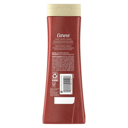 Caress Body Wash Exfoliating Shower Gel - Tahitian Pomegranate & Coconut Milk - 20 oz