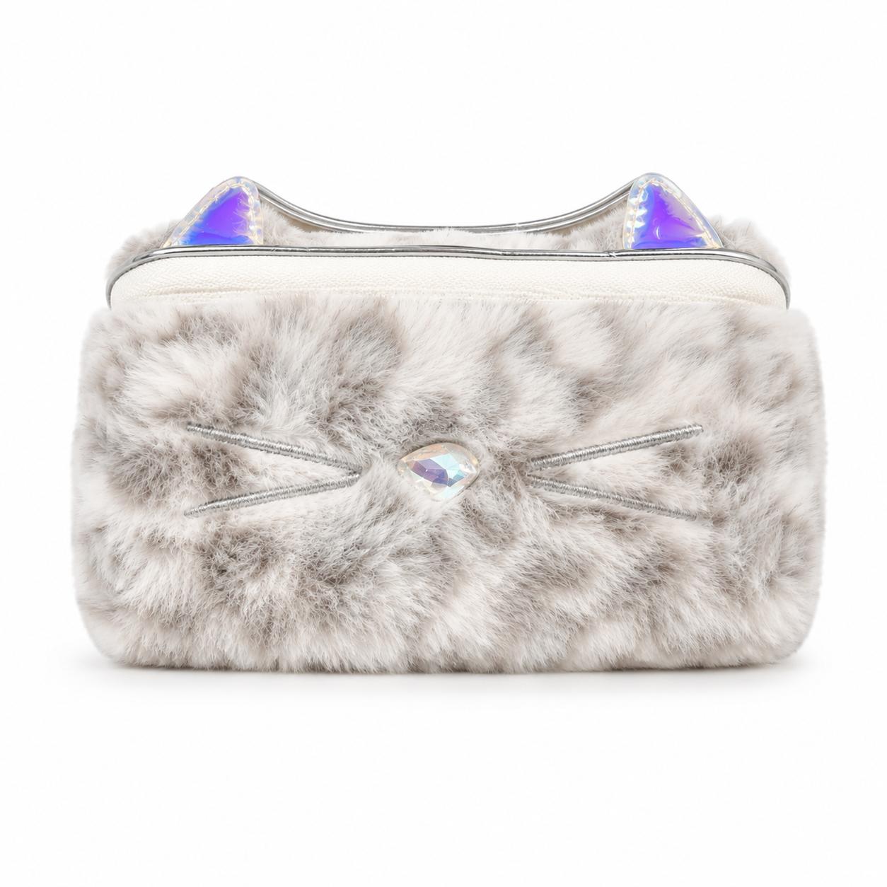 Claire's Cat Holographic Makeup Bag