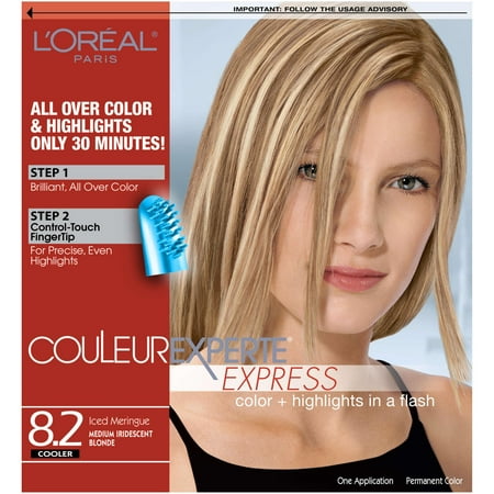 L'Oreal Paris Couleur Experte Hair Color, 8.2 Medium Iridescent Blonde