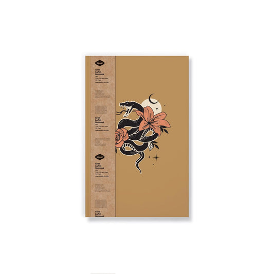 Denik 5 in. W X 8 in. L Sewn Bound Multicolored Serpent in the Flowers Notebook