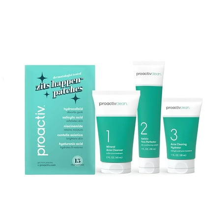 Proactiv 3 Step Acne Kit w/ Pimple Patches ***EXP. 02/2025