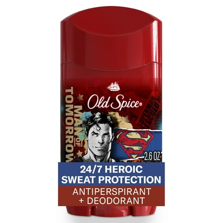 Old Spice Antiperspirant and Deodorant for Men - Smell like a Hero - Superman, Bright Citrus + Cosmos Scent - 2.6oz *Exp 12/2026*