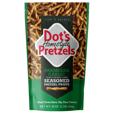 Dot's Homestyle Pretzels Parmesan Garlic Seasoned Pretzel Twists 16 oz *Best By 10/11/25*