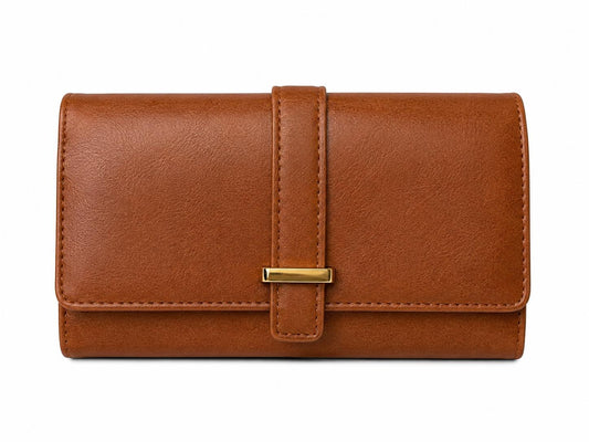 Mundi Cares RFID Brown Trifold Wallet