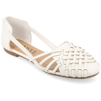 Women's 7M Journee Collection Ekko Flats, White
