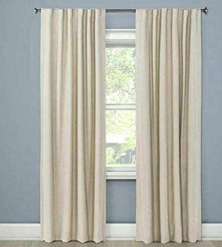 threshold Aruba Curtain Panels 84x50 - Brown Linen