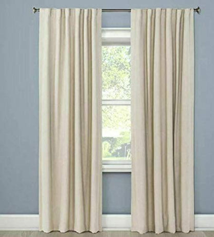 threshold Aruba Curtain Panels 84x50 - Brown Linen