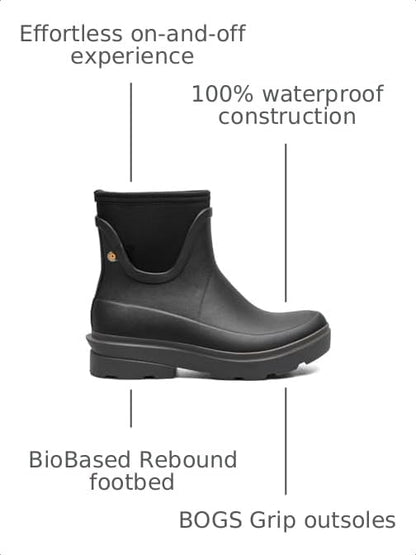 BOGS Women's Hazel Chelsea Black 9 Medium