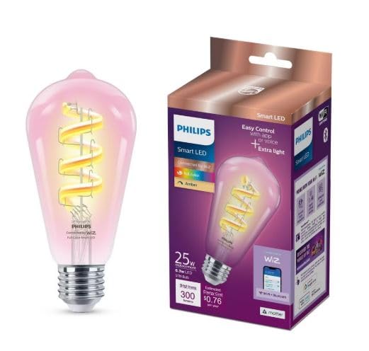 Philips Amber ST19 25W LED Bulb Full Color 2100K