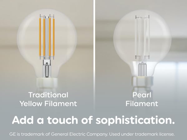 GE 2pk 60W LED G25 Pearl