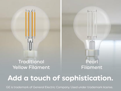 GE 2pk 60W LED G25 Pearl