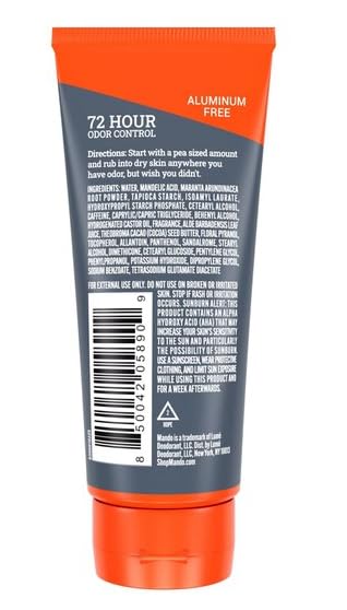 Mando Whole Body Deodorant Invisible Cream