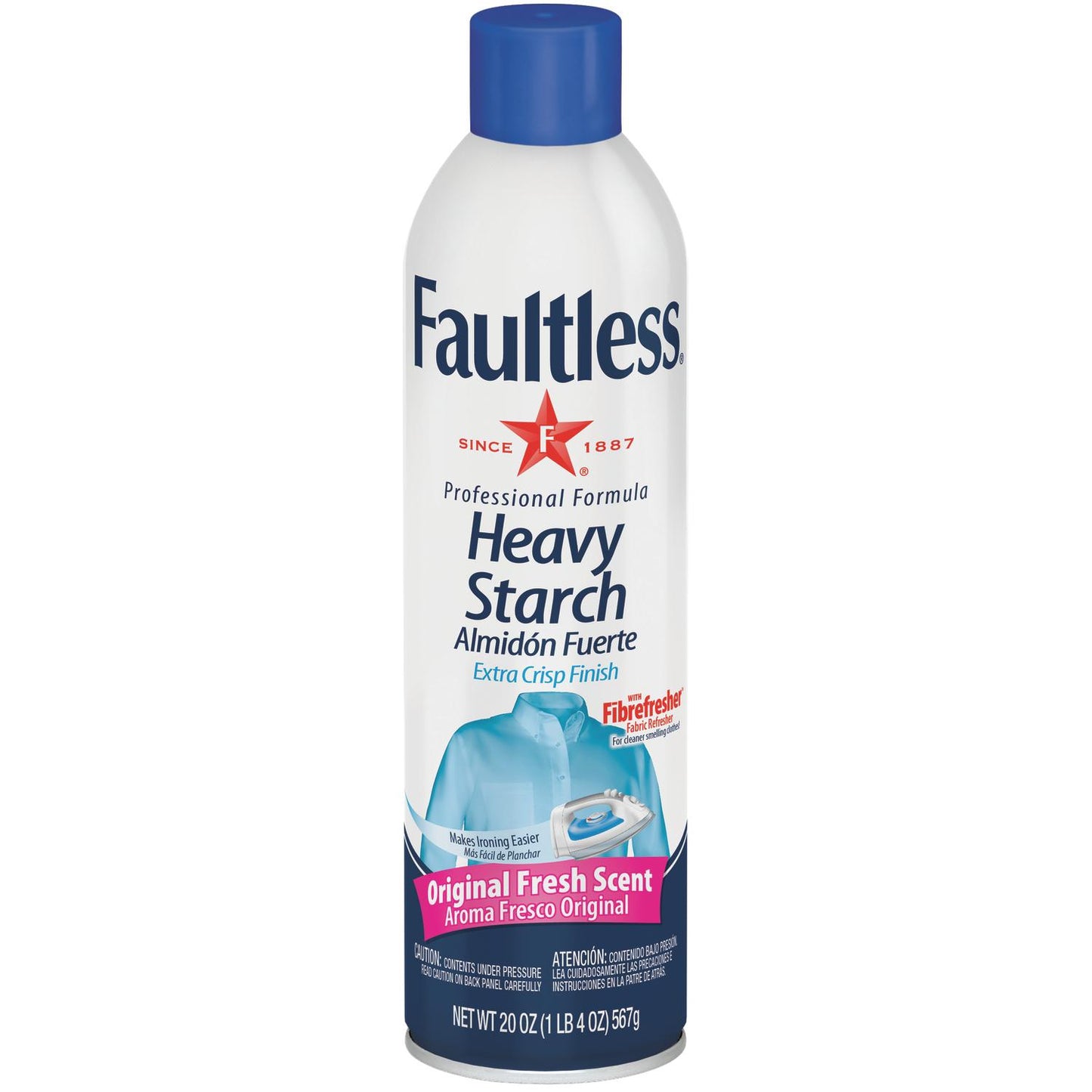 Faultless Fresh Scent Heavy Starch Spray 20 oz *Damaged Can*