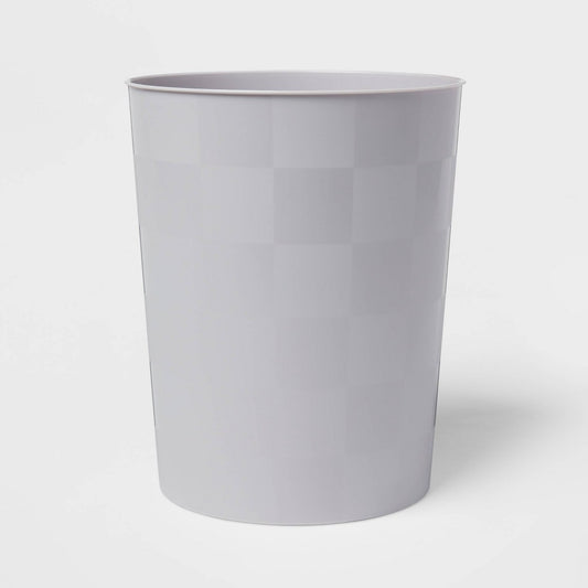 Wastebasket Sleek Silver - Room Essentials : Plastic, Compact Design, 7.5L Capacity for Bathroom