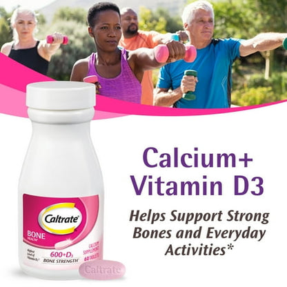 Caltrate 600+D3 Calcium and Vitamin D Supplement Tablets - 120 Count *Exp 1/27*