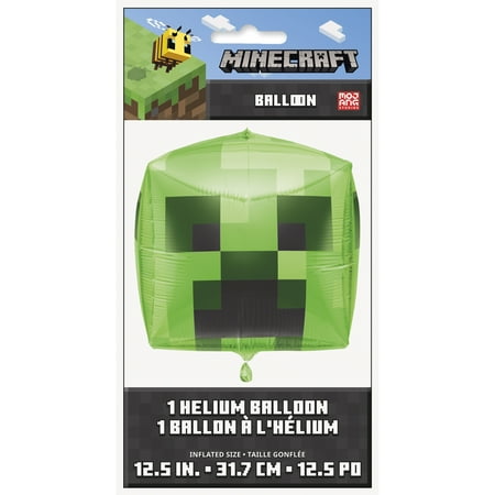 Foil Minecraft Creeper Balloon 12.5 Inch *Comes uninflated*