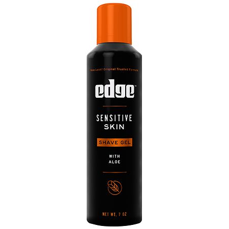 Edge Sensitive Skin Shave Gel for Men with Aloe 7 Oz *Missing Lid*