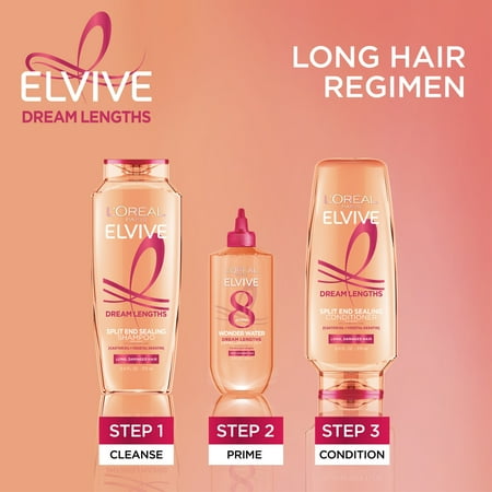 L'Oreal Paris Elvive Dream Lengths Super Detangler Squeeze Conditioner for Long Hair, 13.5 fl oz