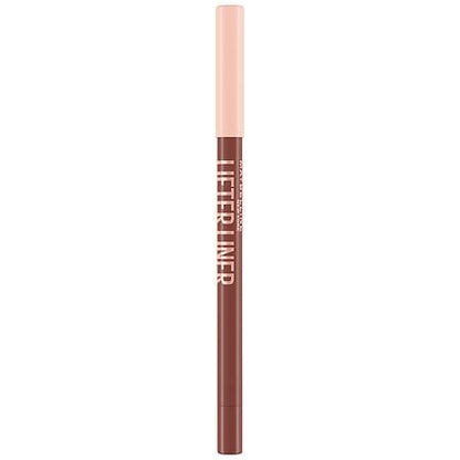 Maybelline Lifter Lip Liner, Long-Lasting, Smooth Glide Application, Hyaluronic Acid, Light Brown Nude, Let's Bounce, 1.2 g