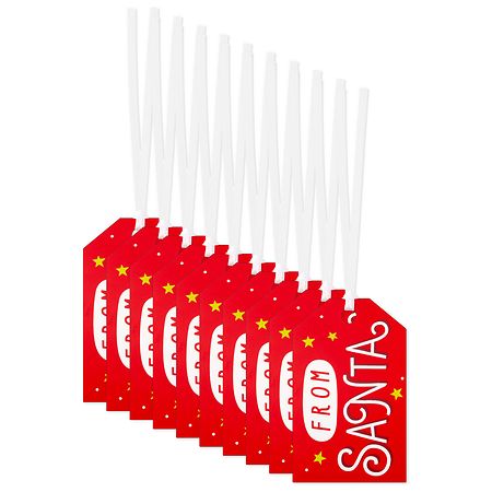 Hallmark Christmas Gift Tags - From Santa - 10 Count