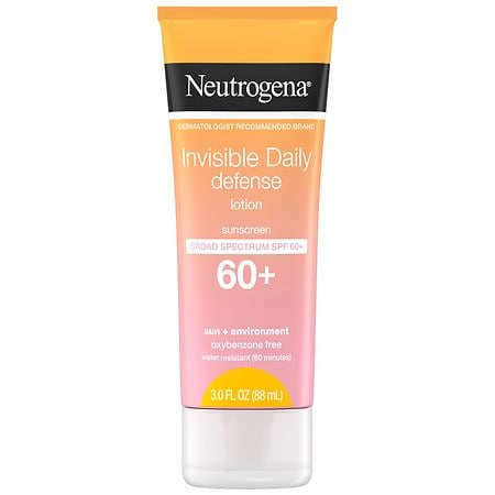 Neutrogena Invisible Daily Defense Sunscreen Lotion - SPF 60 - 3 fl oz (Exp: 09/26)