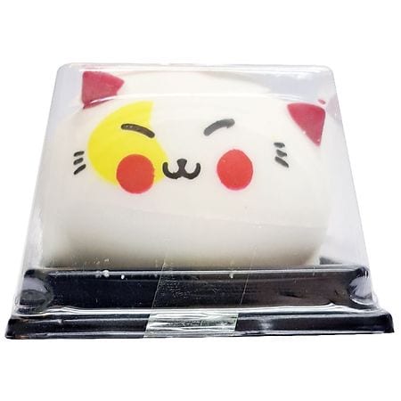 Playright Squishy Cats Mini Figure Ages 4+, White, Pink, or Blue *Color Chosen At Random*